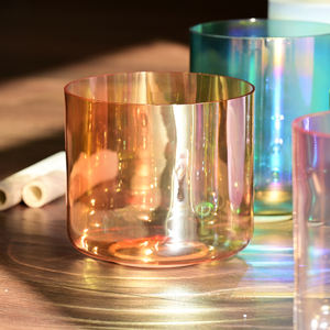 Successo alchimia canto ciotola di cristallo di quarzo colorato suono strumento di guarigione per il relax benessere - Product Image 3