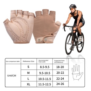 Sıkı Seçim Süet Unisex Spor Yaz Yarım Parmak Eldivenleri Bisiklet Spor Salonu Kaymaz Aşınmaya dayanıklı Darbeye Dayanıklı Çabuk kuruyan - Product Image 4