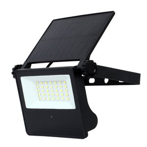 Faretto LED Sottile 10W con Sensore di Movimento a Microonde, Pannello Solare IP66 Monocristallino, Luce Bianca Calda 1300LM Certificato ROHS - Product Image 1