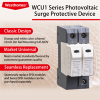 Dispositif de protection contre les surtensions basse tension AC (SPD) monophasé 385 VCA, parafoudre domestique 40 kA