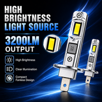Ampoule de phare LED sans fil SFIDA WM20 1:1, taille halogène, LED compacte mini, à montage direct