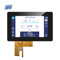 Pantalla Táctil LCD Industrial Personalizada de 7 Pulgadas (7'') con Resolución de 800x480, 12h TN, Interfaz USB I2C