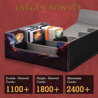 Boîte de rangement pour cartes avec impression personnalisée, motif créatif personnalisé, capacité de 1800+ cartes, compatible avec les cartes TCG/PTCG/YGO, étui de rangement pour cartes