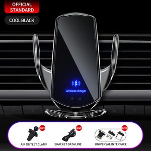 Support de téléphone portable sans fil 15W pour voiture, universel, spécial, avec support de navigation pour grille d'aération - Product Image 3