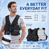 Chaleco Refrigerante PCM Ajustable con Logotipo Personalizado, Chaqueta con Paquetes de Hielo para Trabajadores de Fábrica, Agricultura e Industria, Alivio del Calor de Verano