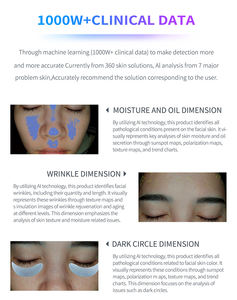 Máquina Profesional de Análisis de Piel con IA para Uso en Salón, Analizador de Humedad, Arrugas, Acné y Poros, Escáner de Piel con Análisis de 8 Pigmentos Espectrales - Product Image 4