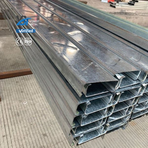 Poutres en acier Q355B galvanisé <span class=keywords><strong>à</strong></span> chaud de haute qualité 41x72x2, poutre en Z galvanisée solaire - Product Image 3