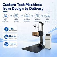 Machine d'essai de chute à bras unique avec élévateur électrique pour cartons, simulateur de chute libre pour laboratoire de simulation de transport