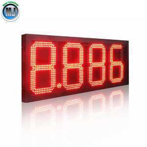 Módulo Digital <span class=keywords><strong>Led</strong></span> grande para Estación de Servicio al aire libre, <span class=keywords><strong>12</strong></span> pulgadas, Ultra brillo, blanco - Product Image 1