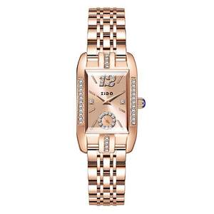 <span class=keywords><strong>Montre</strong></span>-Bracelet de Luxe ZIDO pour <span class=keywords><strong>Femme</strong></span>, Boîtier <span class=keywords><strong>Rectangulaire</strong></span> Argenté, Bracelet en Acier, Mouvement Quartz, <span class=keywords><strong>Montre</strong></span> pour Dames - Product Image 2