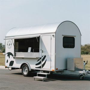 Remorques de vente de jus entièrement équipées, cuisine mobile, camion de restauration rapide avec certification CE - Product Image 2