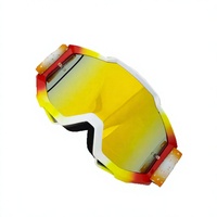 Masque de ski unisexe en TPU avec imprimé donut, lunettes de protection à monture intégrale, coupe-vent, anti-sable, lentille cylindrique, MOTOCROSS