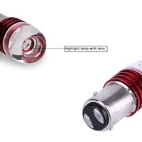 Ampoules de projecteur LED clignotantes haute puissance, rouge blanc 1157 1156 7443 stroboscopique pour feux de frein arrière de voiture, ampoule de lampe de clignotant automatique