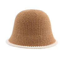 2025 gros KX été plage dentelle évider rotin tressé Articles nouveau Design femmes chapeau de soleil paille seau chapeaux