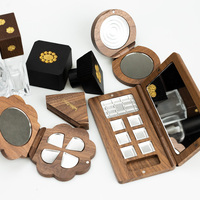 WeWood-Palette d'ombres à paupières compacte Blush personnalisée fabriquée au Vietnam Boîtes en bambou en bois de poudre pressée végétalienne sans cruauté