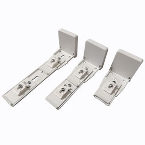 Soportes de fijación dual de 160mm, soporte de riel, pista de cortina de hierro, soporte de pared de techo para riel de pista de cortina plegable de onda S - Product Image 2