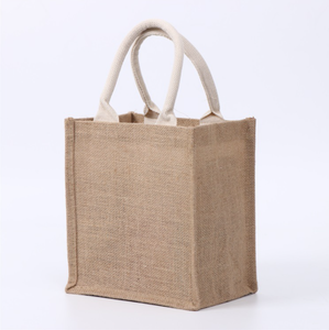 Sacs Đay Bán Buôn Tùy Chỉnh In Nối Màu Trắng Bông Đay Túi - Product Image 5