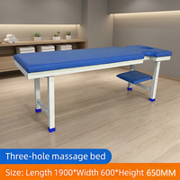 Table de physiothérapie galvanisée pour usage domestique et hospitalier, capacité 200 kg, accoudoirs détachables, matelas PU 60 mm pour cliniques