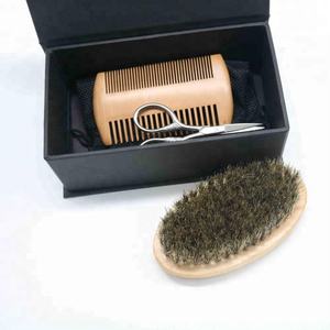 JDK Marque Privée Hommes Barbe Coupe et Kit De Toilettage avec Brosse À Barbe <span class=keywords><strong>Peigne</strong></span> et Ciseaux De Coiffeur pour la Barbe - Product Image 2