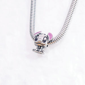 Ciondolo di moda 316L bracciale in acciaio inox con perline serie con animali da donna - Product Image 1