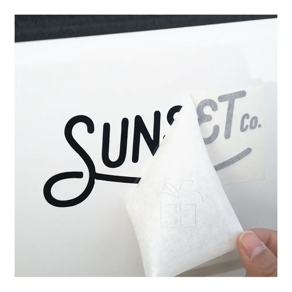 Outdoor Use Custom Weatherproof Die Cut Logo Lettering Transfer Bumper Vinyl Decal Car Sticker