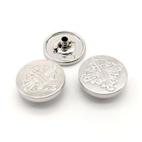 Kancing Tekan Logam Vintage Ramah Lingkungan 18mm Desain Bunga Emas untuk Tas Tangan Abaya Celana Training Kemeja Baju Bayi