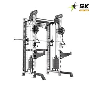 Peralatan Gym Komersial Multifungsi SK - Pull-Up <span class=keywords><strong>Bar</strong></span>, Pulley Crossover, Kabel, Mesin Smith, Station Latihan Kaki, Beban 200kg - Product Image 1