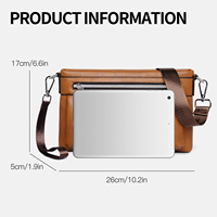 Bolso Bandolera de Hombre de Cuero PU, Impermeable, Casual y Moderno