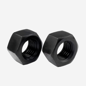 Dadi esagonali DIN934 di alta qualità M3-M27 Grado 8.8 10.9 in acciaio al carbonio con trattamento di ossidazione nera, completamente filettati, lavorati a CNC, marca SYF - Product Image 6
