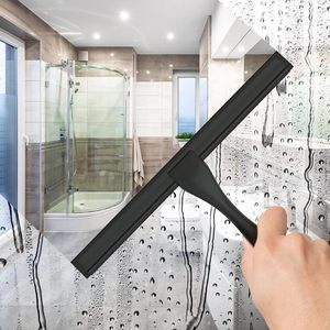 Raclette de douche noire polyvalente en acier inoxydable pour porte de douche, fenêtre, miroir, carrelage mural, outil de nettoyage domestique - Product Image 3