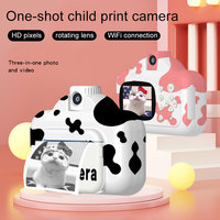 Kamera Cetak Gambar Anak Little Calf 2.4IPS Lensa Putar 180 Derajat CMOS Full HD 12MP Lucu 1200mAh FOTO KREATIF MENARIK