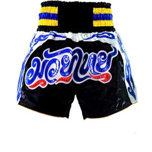 Pantalones Cortos de Muay Thai - Tela Satinada, Color y Logotipo Personalizables - Product Image 1