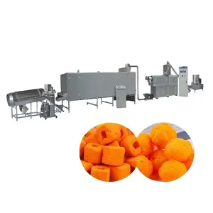 Puffed Foodstuff Snacks Extruder Twin Auger Food Extrusion Machine