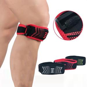 Sangle de compression rotulienne réglable et absorbant les chocs pour le fitness, le cyclisme, la course, le basketball et le <span class=keywords><strong>badminton</strong></span> – Équipement de protection sportive - Product Image 1