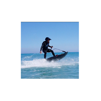 Jet ski à essence 110cc, vitesse 50 km/h, longue durée de vie, fibre de carbone, démarrage électrique, 1 personne, planche de surf