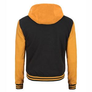 Service OEM Meilleur prix Nouveau design de moto professionnelle Style de rue Extérieur Capuche amovible Manteau en cuir noir - Product Image 5