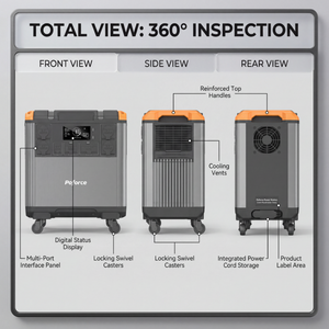 Centrale Électrique <span class=keywords><strong>Portable</strong></span> OEM T50 3000W 5376Wh LiFePO4, Générateur Solaire pour Maison, Camping-Car et Hors Réseau avec Alimentation Solaire et Automobile - Product Image 5