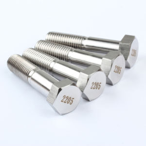Морское оборудование, коррозионная стойкость и высокая прочность, 2205/2507 дуплексный болт с шестигранной головкой из нержавеющей стали - Product Image 1