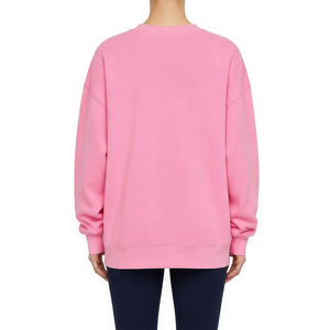 Wholesale Women's Casual Sweatshirt Crew Neck Autumn Lightweight Solid Color Fashion Warm Oversized <b>Fit</b> <b>Jumper</b> Hoodie Sweatshirt - Product Image 2