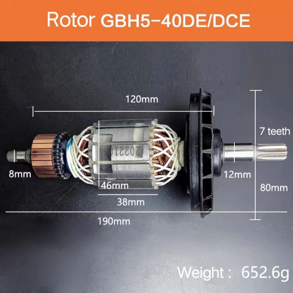 Power Tool Electric Hammer Armature Rotor GBH5-40D Impact Drill ...