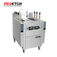 Cuiseur à pâtes et nouilles professionnel CE à 6 paniers avec levage automatique, station de cuisson pour restaurants, machine à spaghetti et ramen
