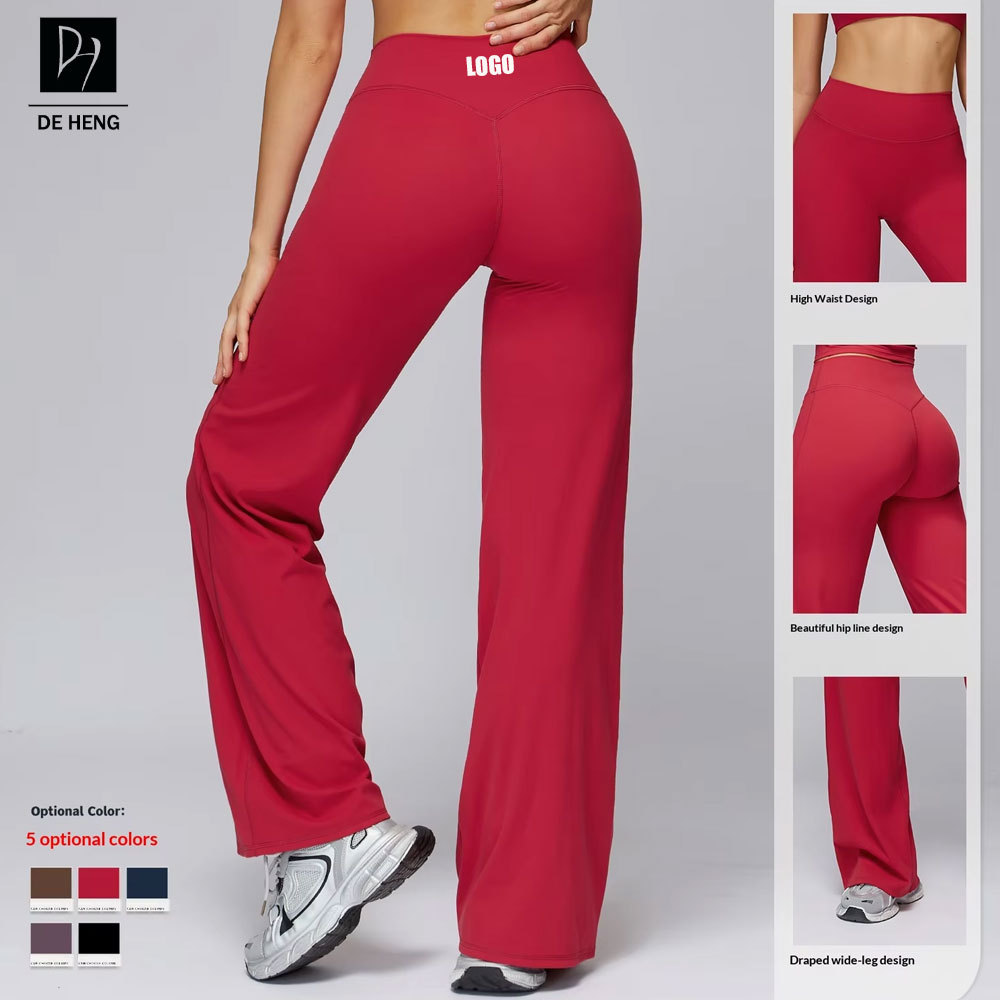 Gym Clothes Legging Push Up Mujer Scrunch Butt Leggings Wide Flared Leg Pants High Waist Sport Women Yoga Flared Leggings