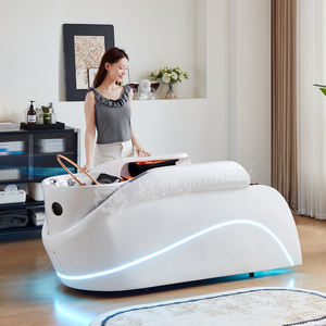 Cama de Lujo para Lavado de Cabello en Salón, Tratamiento Facial, Masajeador Eléctrico Automático de Cuerpo Completo con Calor para Espalda, Lavabo de Cerámica, <span class=keywords><strong>Spa</strong></span> Capilar - Product Image 6