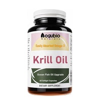 Capsules gélules d'huile de krill de marque privée Supplément santé Capsules gélules d'huile de krill pure naturelle Oméga 3