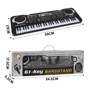 Beginner Kids Electric Piano <b>61</b> <b>Keys</b> Microphone Puzzle Toy Gift Piano Power Supply Plastic Electronic <b>Keyboard</b> - Product Image 5
