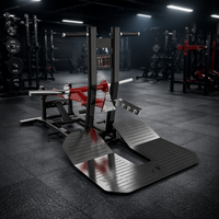 Appareil Commercial de Musculation à Charge de Plaques Rhinoceros Belt Squat Trainer, Zéro Charge Spinale, pour l'Entraînement des Jambes, des Fessiers et des Cuisses, Équipement de Fitness pour Salle de Sport