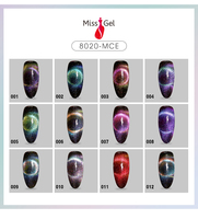 MissGel Fournisseur en gros 9d Magnétique Cat Eye Uv Nails Gel Art Salon Nouveaux produits professionnels pour les ongles