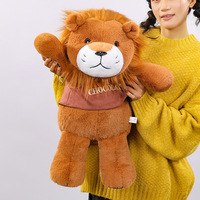 Nouvelle Peluche Lion Maillard Transfrontalière, Compagnon de Confort avec Rembourrage en Coton PP, Cadeau pour Bébé