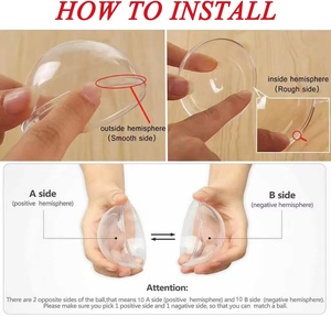 Adornos Esféricos Transparentes de Plástico Grueso, Bolas Rellenables para Decoración de Árboles de Navidad, Decoraciones Festivas Navideñas - Product Image 6
