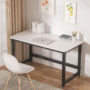 Escritorio de Computadora con Superficie de Madera, Moderno, Minimalista, Rectangular, para Oficina, Hogar, Estudio, Dormitorio, Habitación de Alquiler, Diseño Simple - Product Image 3